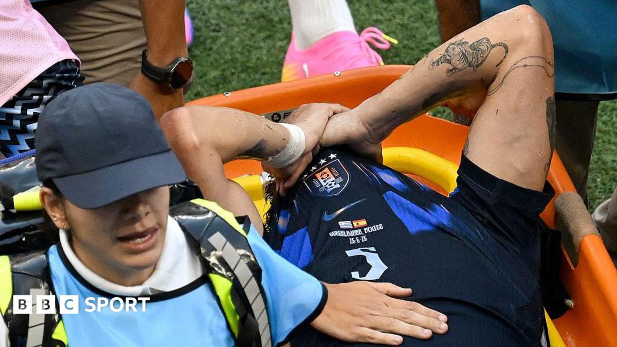 Man Utd's Ugarte suffers knee ligament damage on Uruguay duty