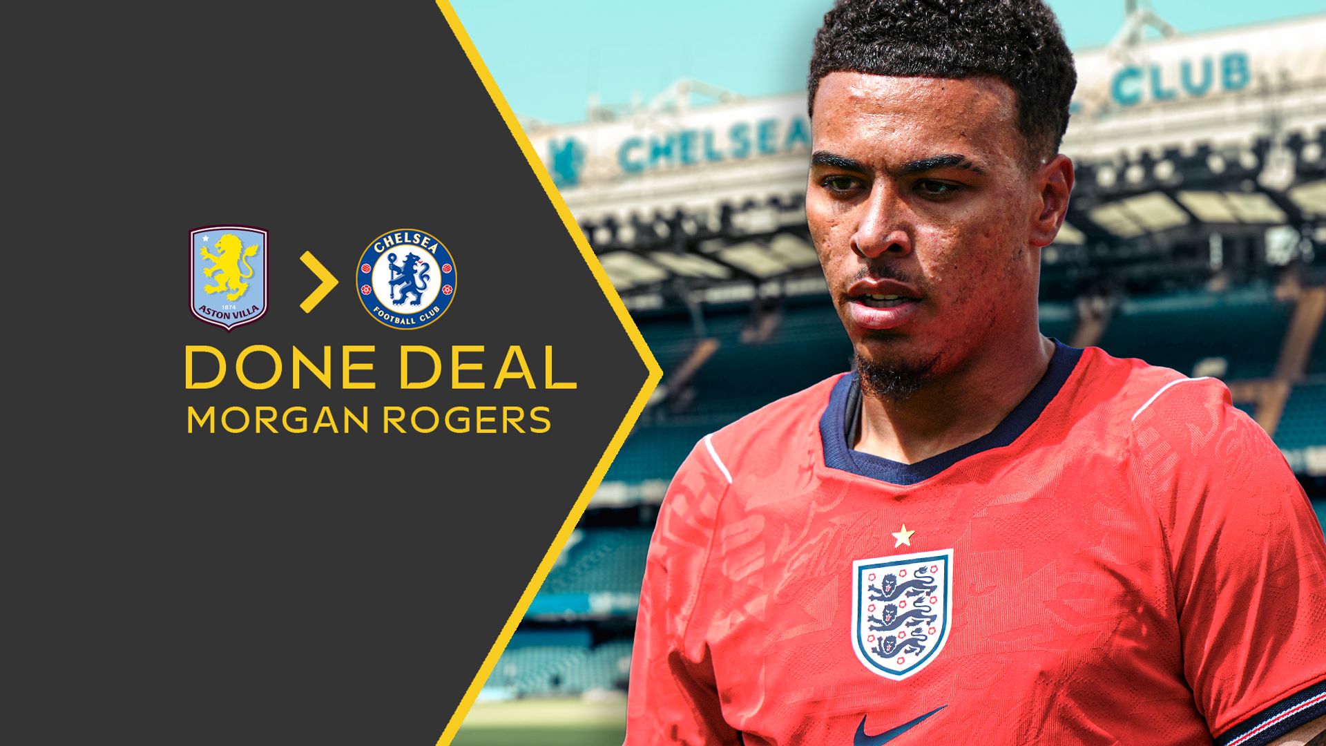 Chelsea complete record £117m signing of Morgan Rogers from Aston Villa
