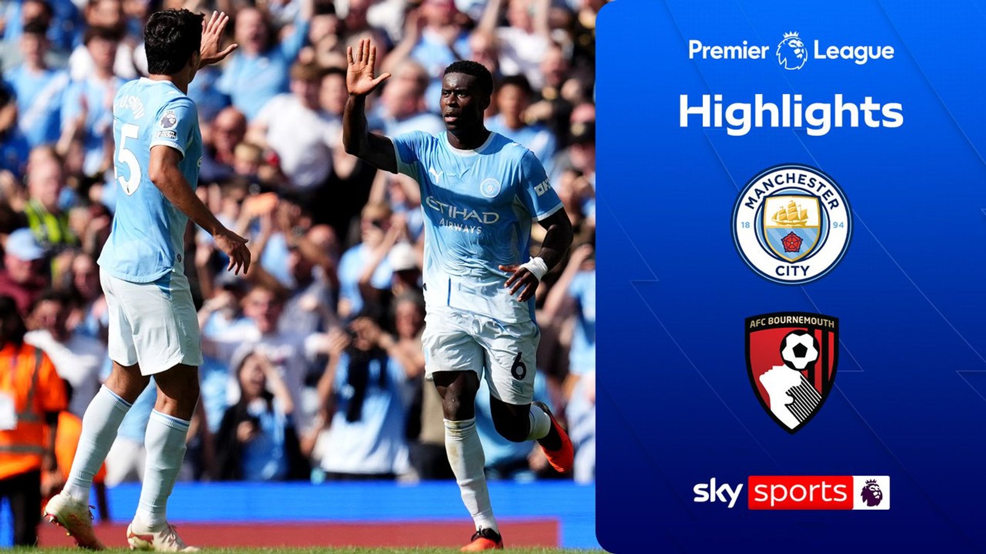 Man City spät stark: 5:2-Sieg gegen Bournemouth