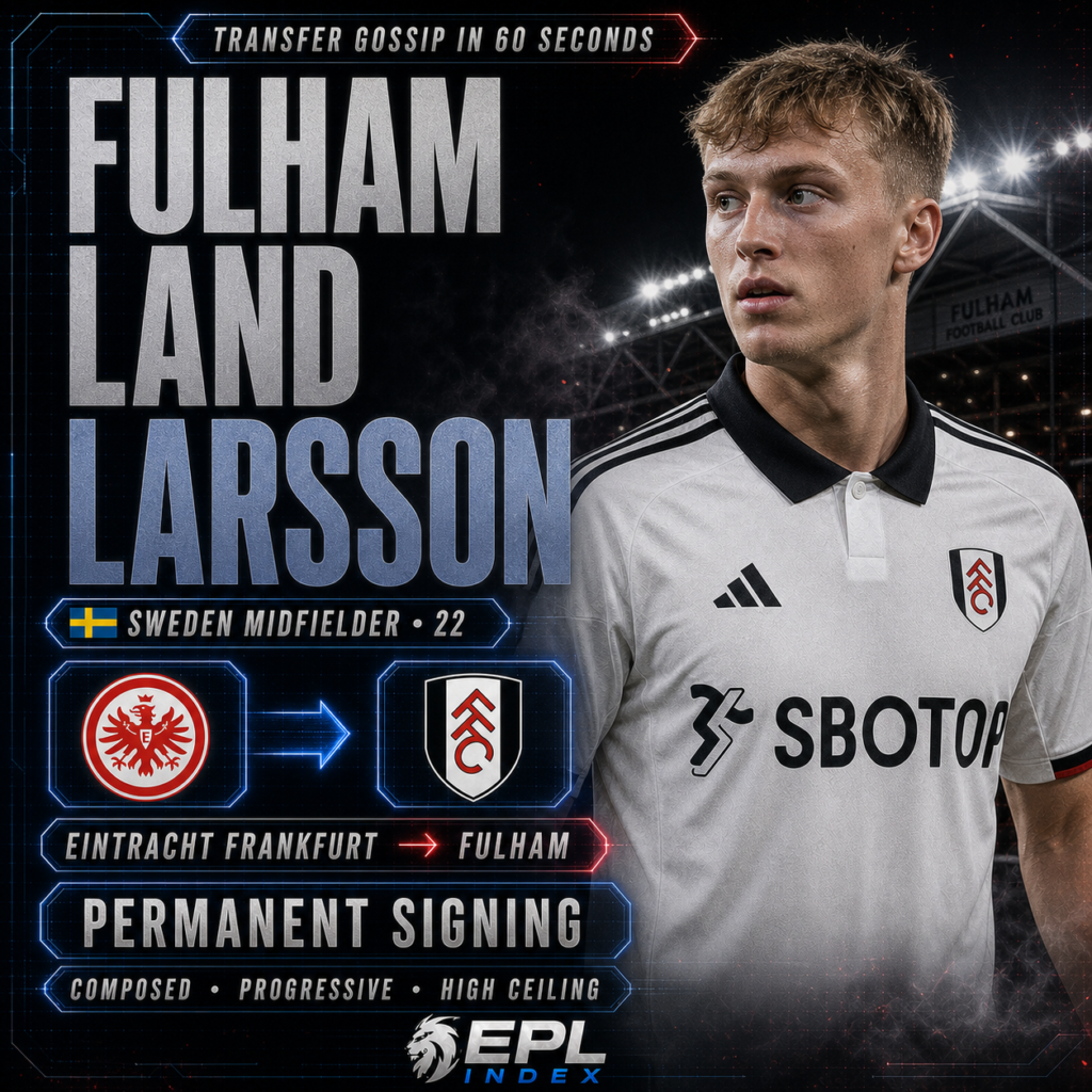 Fulham's £25m Larsson Deal Nears Completion