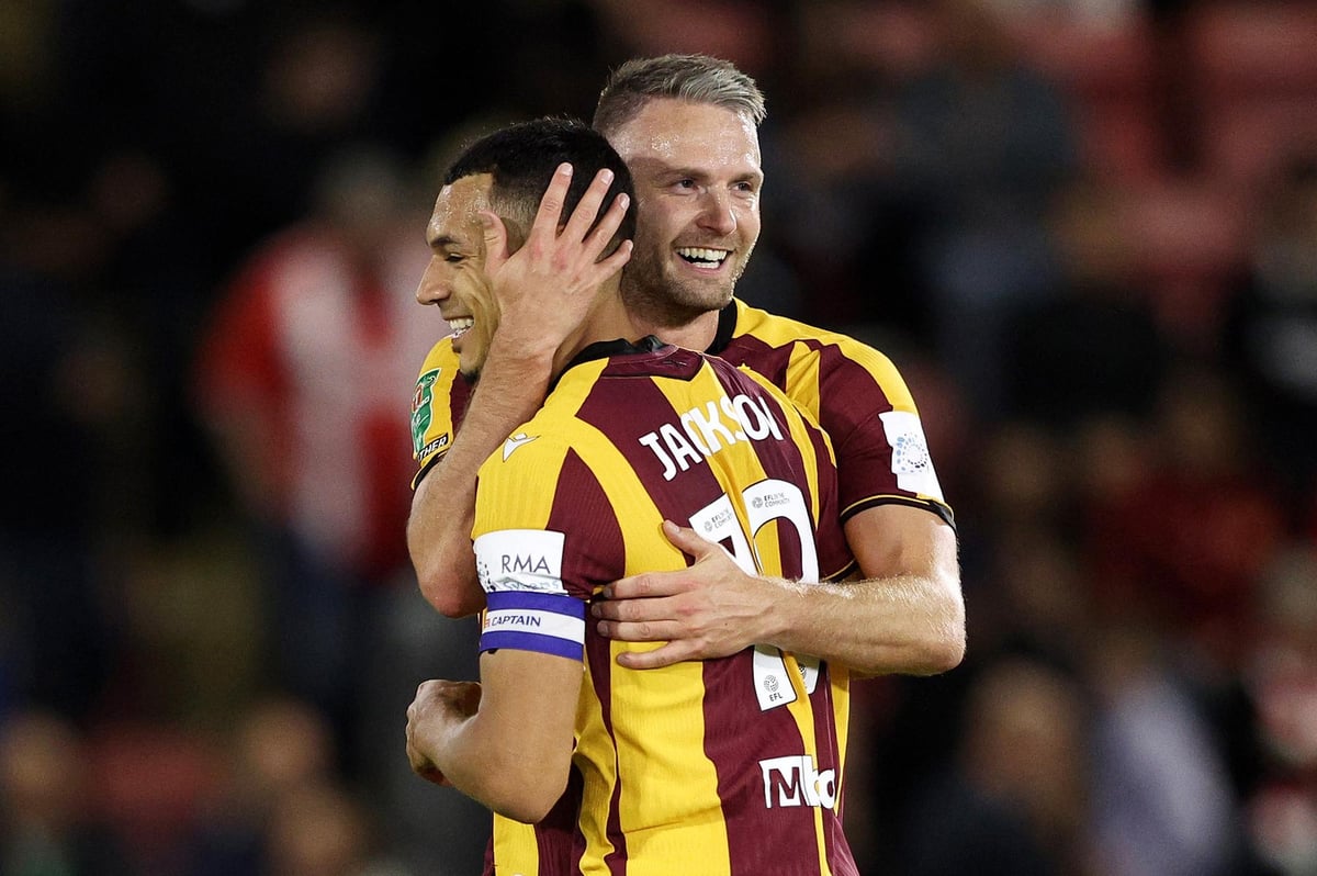 Carabao Cup: Bradford, Sunderland, Palace advance; Hull, Middlesbrough out
