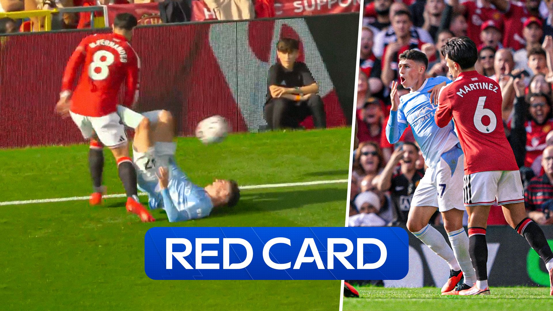 Manchester Derby Red Card: Phil Foden Sent Off After Clash with Bruno Fernandes