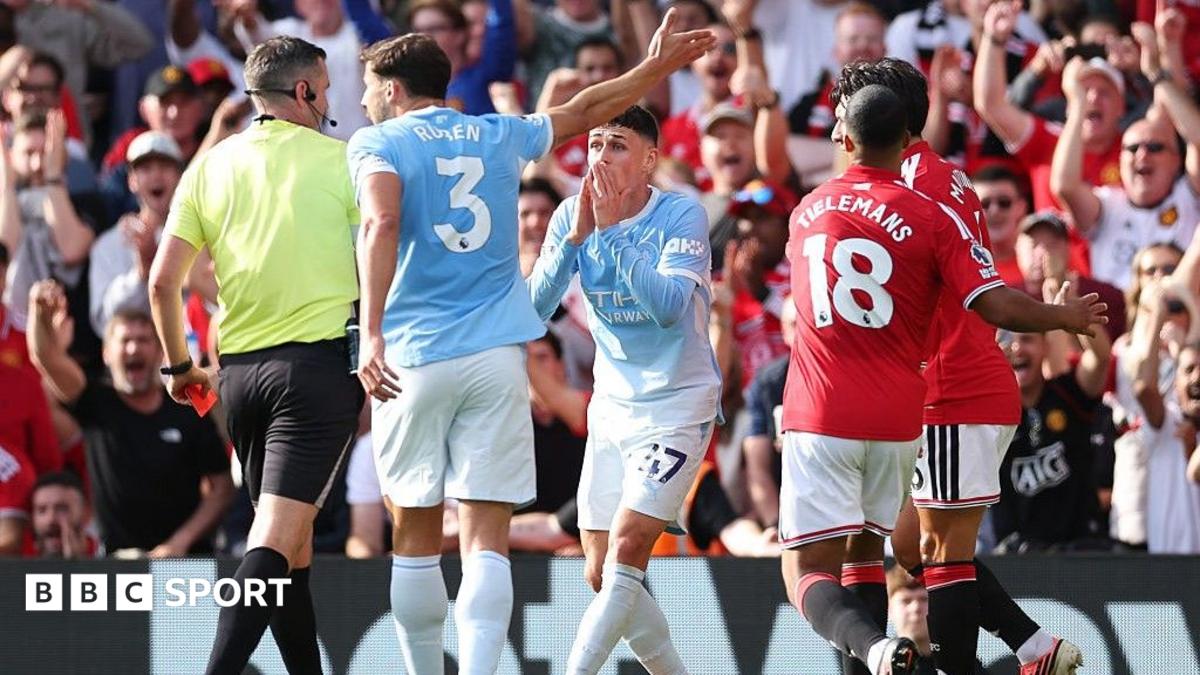 Man Utd 0-1 Man City: Haaland winner after Foden red card - player ratings