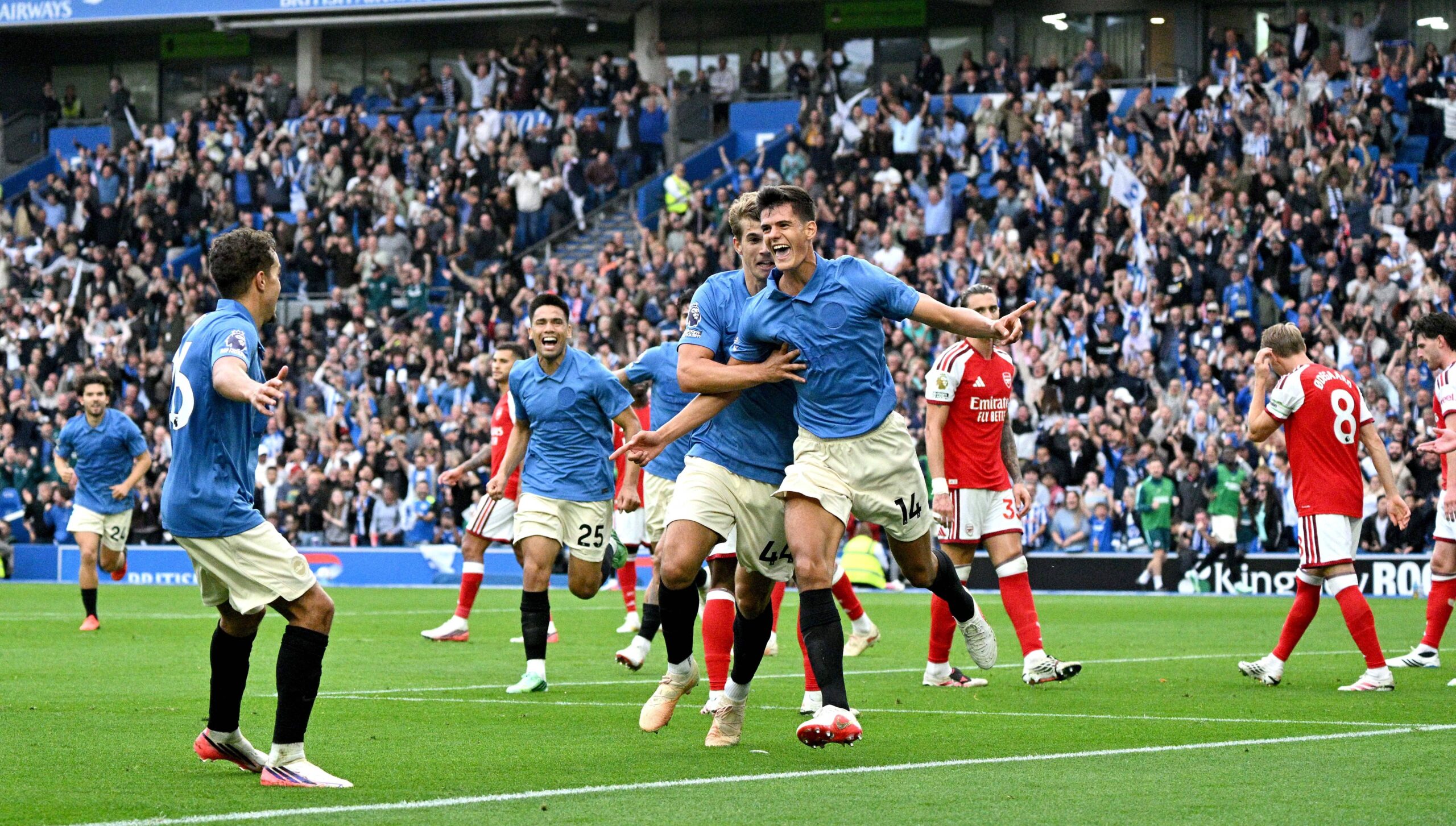 Arsenal Player Ratings vs Brighton: Havertz 2 in 3-0 Defeat